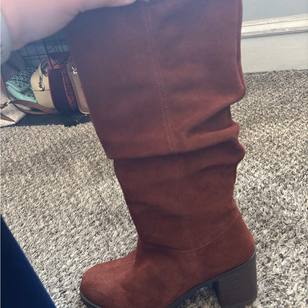 Clarks Rust Over the Knee Boots